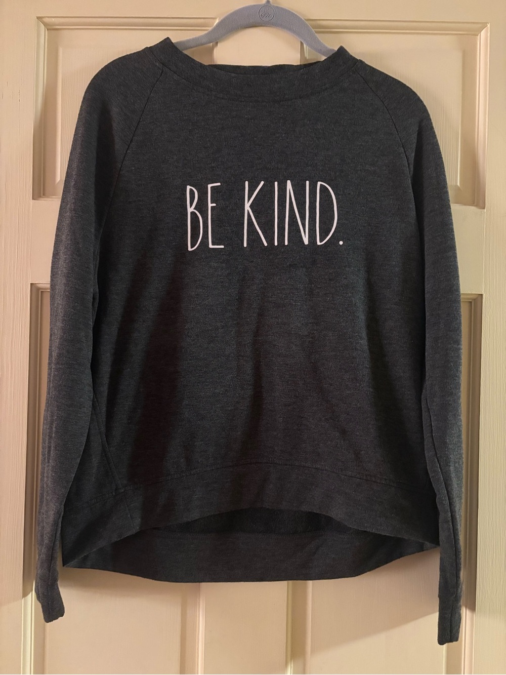 Rae Dunn Dark Gray "BE KIND." Sweatshirt